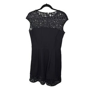 Lauren Ralph Lauren Cap Sleeved LBD Women’s Size 10 Perforated Laser Cut Dress